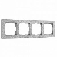 Рамка на 4 поста Werkel Hammer серебряный W0042406 в Нижнем Новгороде