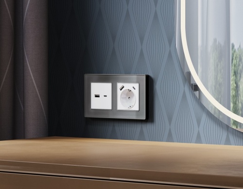 Накладка для розетки type A и C Ambrella Volt ALFA AP1310 в Нижнем Новгороде фото 2