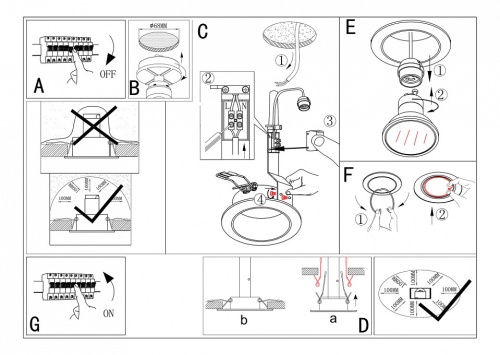 Встраиваемый светильник Eglo Peneto 94236 в Нижнем Новгороде фото 2