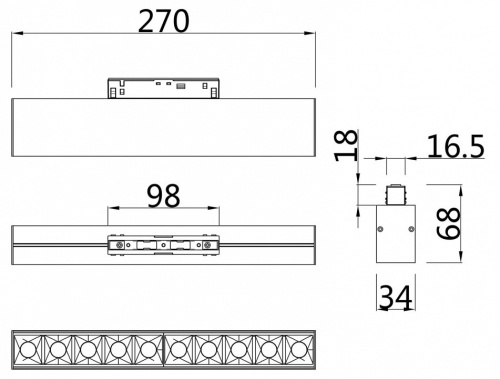 Накладной светильник Maytoni Points TR014-2-20W3K-W в Бородино фото 2