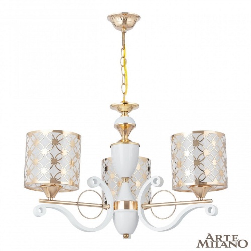 Подвесная люстра Arte Milano Florentia-3097 303097/3 Wh/Gd в Нижнем Новгороде фото 8