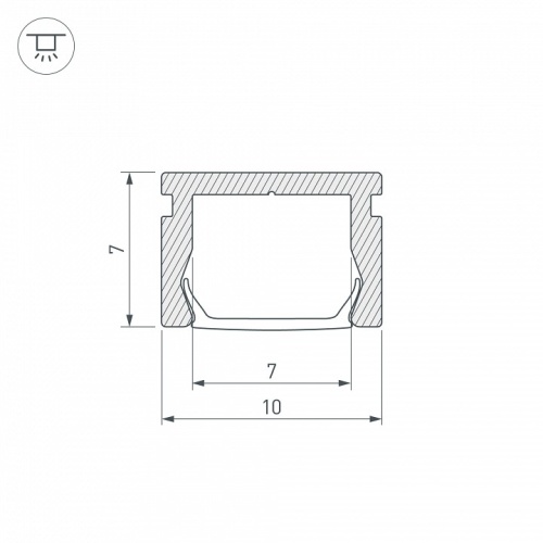 Профиль накладной Arlight Pik 23856 в Нижнем Новгороде фото 2