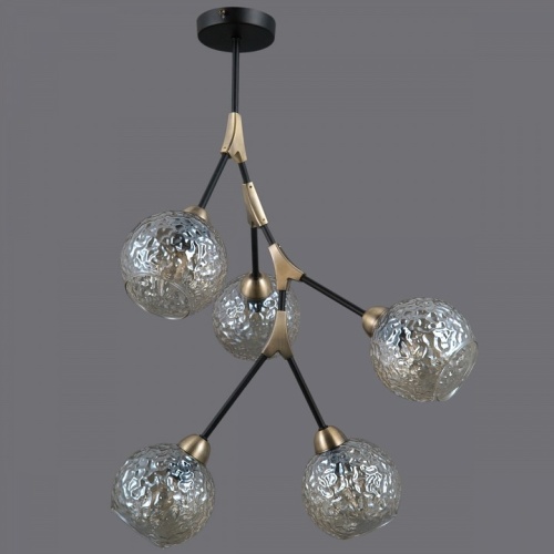 Люстра на штанге ILLUMICO  IL0263-5PSQ-79 BK AB в Нижнем Новгороде фото 5