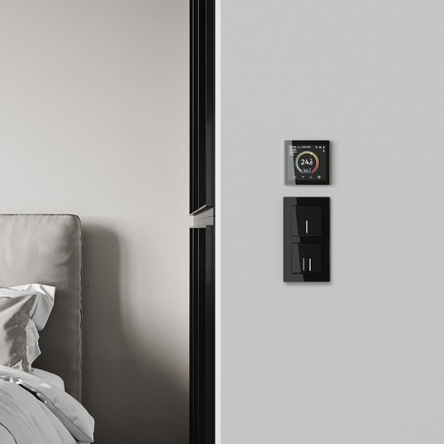 Терморегулятор электромеханический для теплого пола Werkel Сенсорные механизмы черные W1851108 в Нижнем Новгороде фото 6