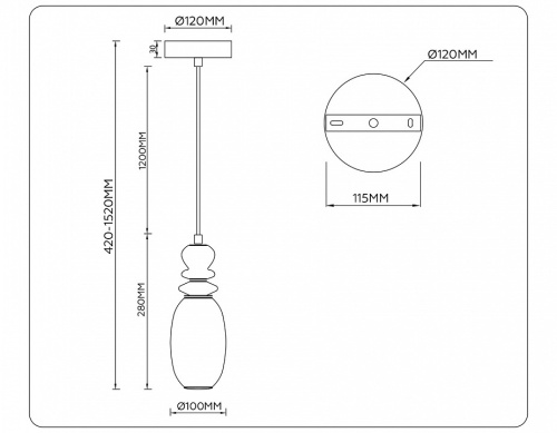 Подвесной светильник Ambrella Light LH LH53141 в Нижнем Новгороде фото 4