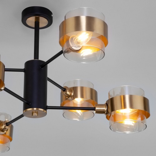 Люстра на штанге Eurosvet Arcada 70127/6 черный в Нижнем Новгороде фото 3