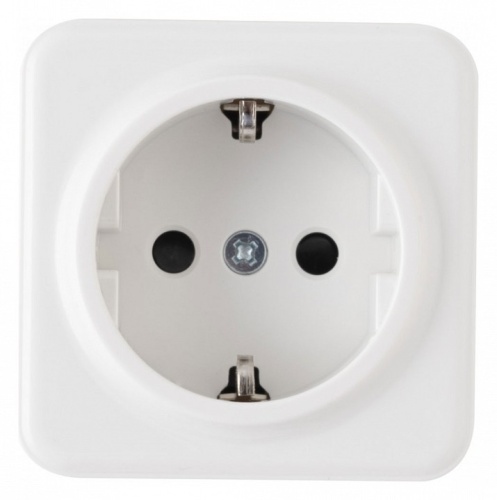 Розетка с заземлением и со шторкой Arte Milano am-310 310.40-1.white в Нижнем Новгороде фото 3