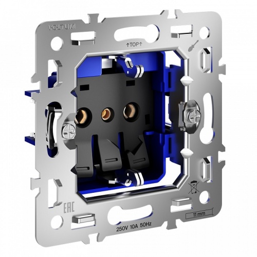 Механизм розетки с заземлением Voltum S70 VLS0401M в Нижнем Новгороде фото 4