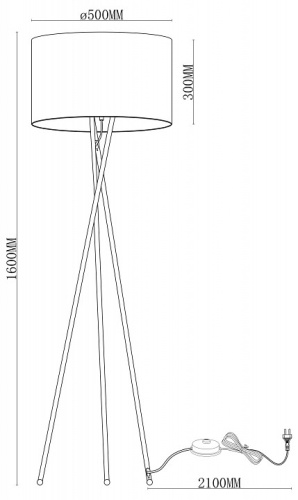 Торшер Moderli Palma V11597-1F в Нижнем Новгороде фото 2