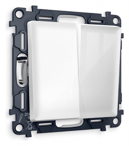 Выключатель двухклавишный без рамки Ambrella Volt ALFA MA103010 в Нижнем Новгороде