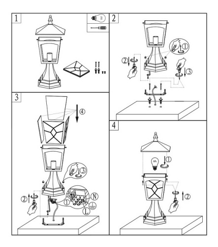 Наземный низкий светильник Globo Atlanta 3127 в Нижнем Новгороде фото 2