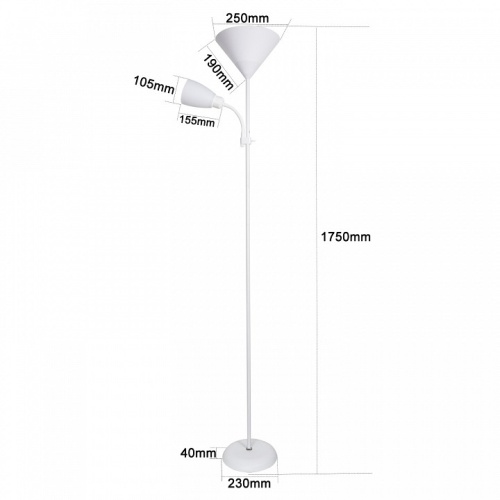 Торшер с подсветкой 00306-0.7-02 WH в Нижнем Новгороде фото 4