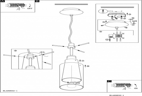 Подвесной светильник Eglo Pinto 89832 в Нижнем Новгороде фото 3