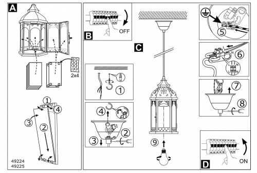 Подвесной светильник Eglo Redford 1 49224 в Нижнем Новгороде фото 2