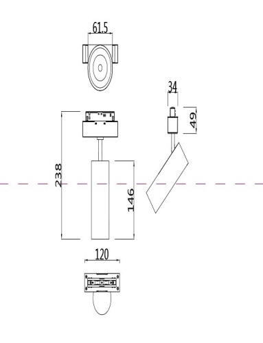 Светильник на штанге Maytoni Focus LED TR019-2-15W3K-W в Ермолино фото 4