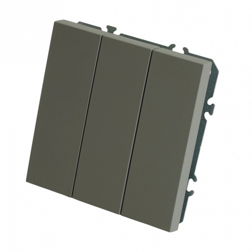 Выключатель трехклавишный без рамки Stekker Эмили 49948 в Нижнем Новгороде фото 3