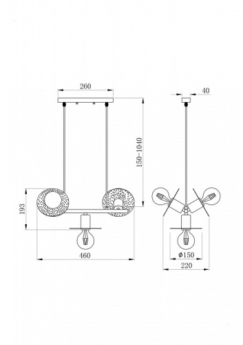 Подвесной светильник Freya Ferro FR4009PL-03GB в Нижнем Новгороде фото 10