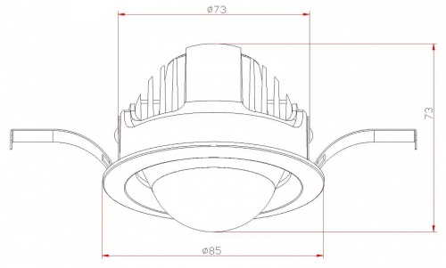Встраиваемый светильник Fiberli 100104Е75 12130401 в Нижнем Новгороде фото 2