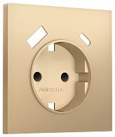Накладка для розетки с заземлением и со шторками и 2хUSB type A и C Ambrella Volt SIGMA SP8900 в Нижнем Новгороде