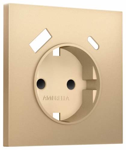 Накладка для розетки с заземлением и со шторками и 2хUSB type A и C Ambrella Volt SIGMA SP8900 в Нижнем Новгороде