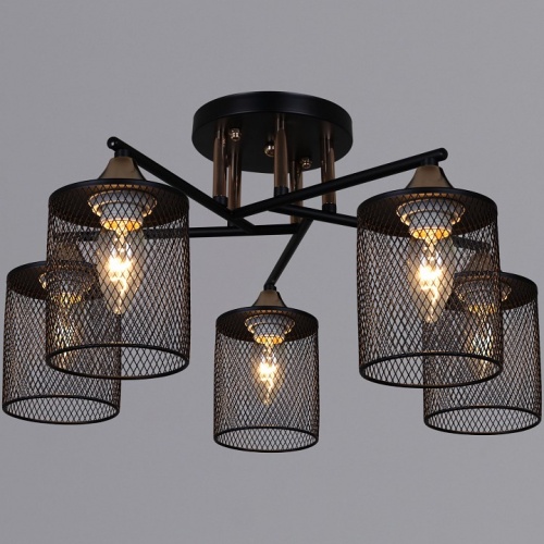 Люстра на штанге  91360-0.3-05 BK+FG в Нижнем Новгороде