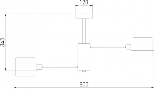 Люстра на штанге Eurosvet Arcada 70127/8 хром в Нижнем Новгороде фото 2