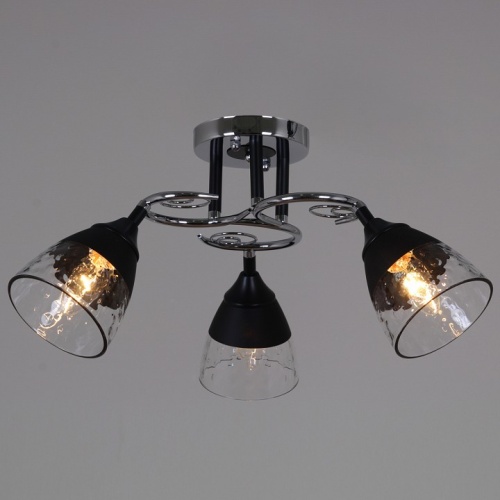 Люстра на штанге 70139-3.3-03 CR+BK в Нижнем Новгороде фото 4