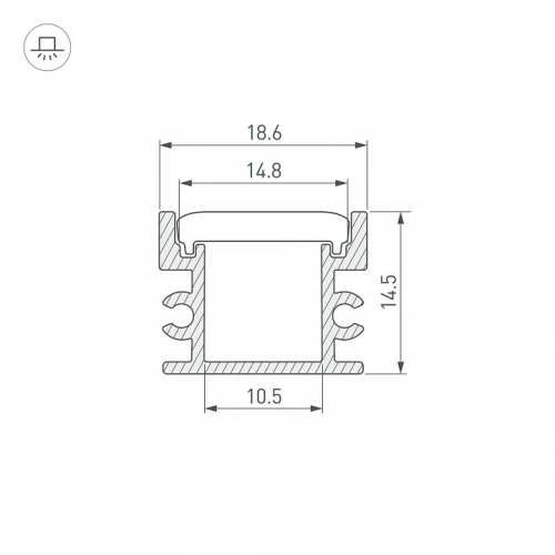 Профиль накладной Arlight FLOOR 045670 в Нижнем Новгороде фото 2