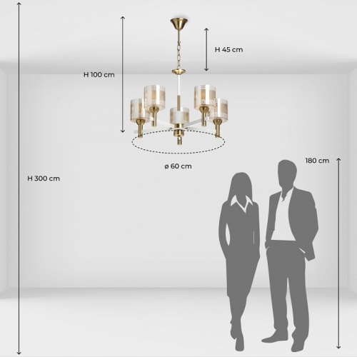 Подвесная люстра De City Каталина 361011805 в Нижнем Новгороде фото 13