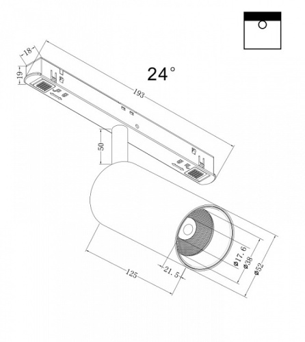 Светильник на штанге Maytoni Focus LED TR032-2-12W3K-S-B в Кирсе фото 2