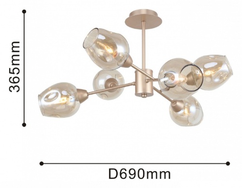 Люстра на штанге F-promo Tilda 2658-6U в Нижнем Новгороде фото 3