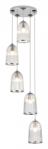 Подвесной светильник Indigo Lucido 11046/5P Chrome в Нижнем Новгороде фото 4