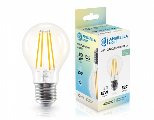 Лампа светодиодная Ambrella Light A60 E27 15Вт 4000K 601514 в Нижнем Новгороде фото 2