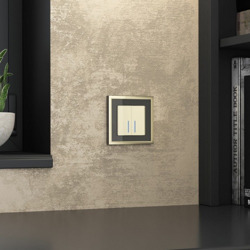 Рамка на 1 пост Werkel Baguette (черный/латунь) W0012852 в Нижнем Новгороде фото 2