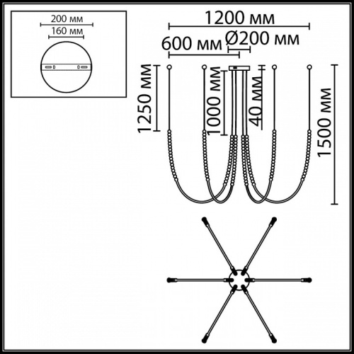 Подвесная люстра Odeon Light HIGHTECH 7149/70L в Нижнем Новгороде фото 3