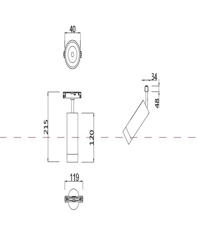 Светильник на штанге Maytoni Focus LED TR019-2-7W3K-B в Чайковском фото 6