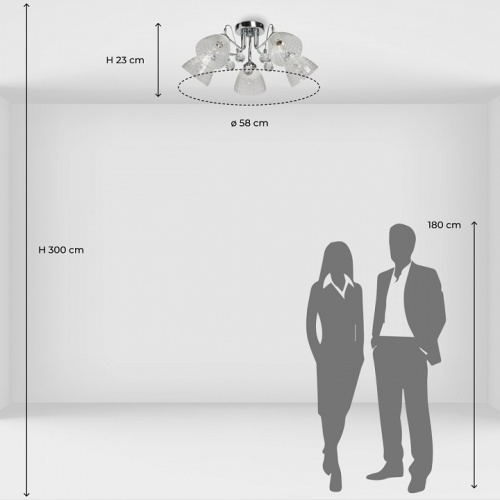 Потолочная люстра De City Блеск 30 315016305 в Нижнем Новгороде фото 4