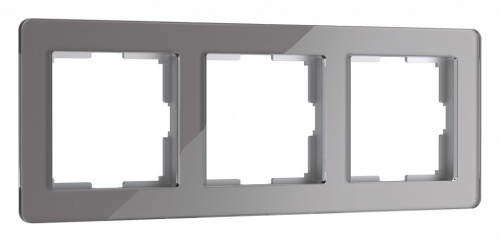 Рамка на 3 поста Werkel Acrylic (графит) W0032704 в Нижнем Новгороде