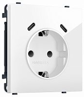 Розетка с заземлением и со шторкой и 2хUSB C, без рамки Ambrella Volt MS MS110510 в Нижнем Новгороде