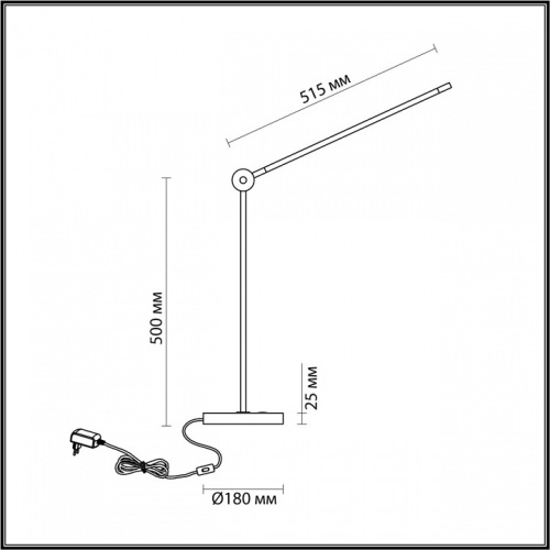 Настольная лампа офисная Odeon Light Foden 7101/12TL в Аше фото 2