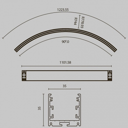 Профиль накладной Maytoni Led strip ALM-3535R-B-EX-90°-1.5M в Саратове фото 5