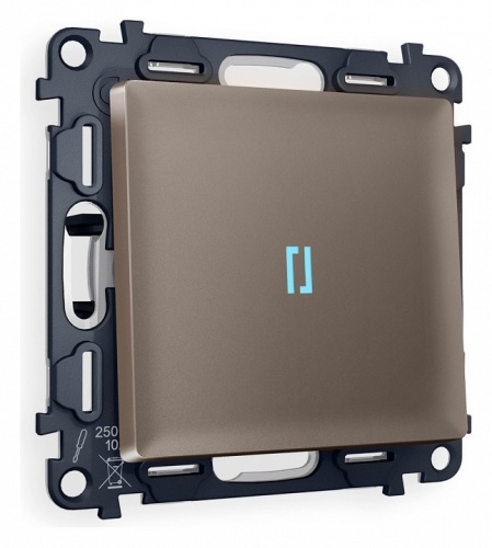 Выключатель проходной одноклавишный с подсветкой Ambrella Volt ALFA MA632040 в Нижнем Новгороде