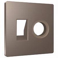 Накладка для ТВ-розетки и RJ-11 или RJ-45 Ambrella Volt ALFA AP6425 в Нижнем Новгороде