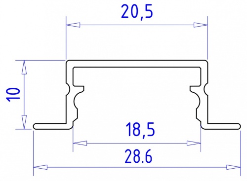 Профиль встраиваемый Ambrella Light GP GP1200AL в Нижнем Новгороде фото 2