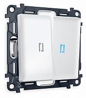 Выключатель проходной двухклавишный с подсветкой Ambrella Volt ALFA MA124040 в Нижнем Новгороде