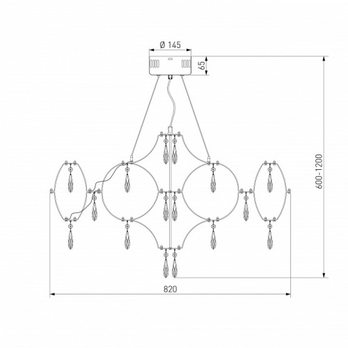 Подвесная люстра Bogate's Tense 443/1 в Нижнем Новгороде фото 7