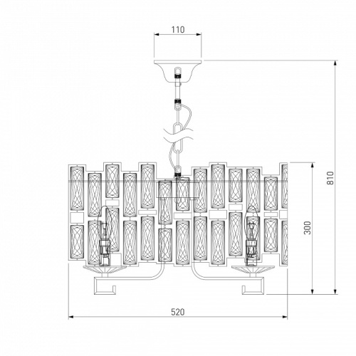 Подвесной светильник Bogate's Frammenti 352/5 Strotskis Smart в Бородино фото 3