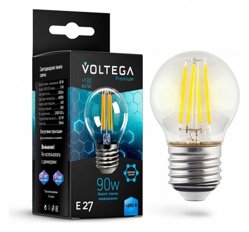 Лампа светодиодная Voltega Premium E27 7Вт 4000K 7139 в Костроме