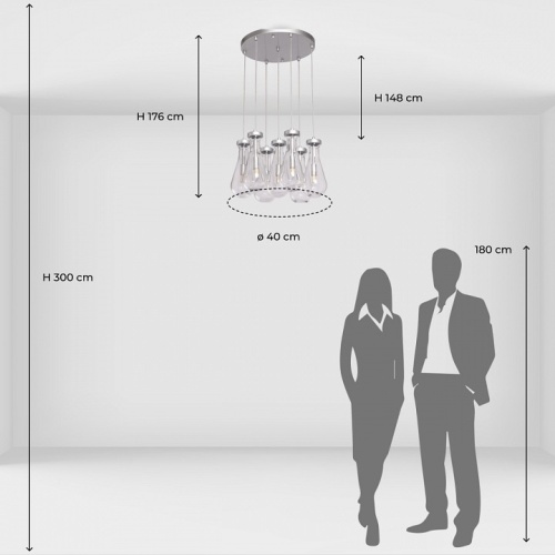 Подвесная люстра DeMarkt Крайс 15 657014007 в Нижнем Новгороде фото 6