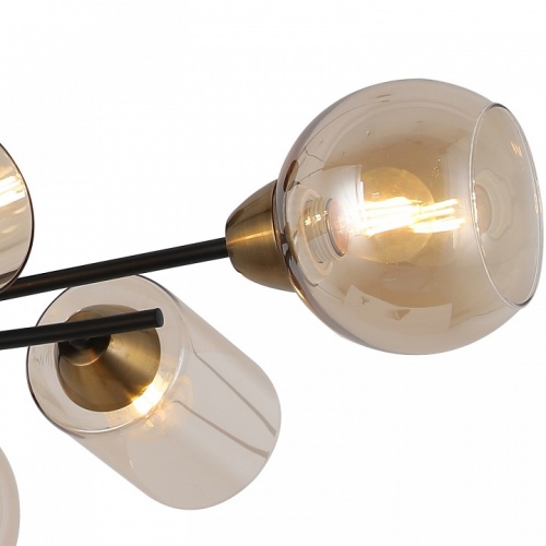 Люстра на штанге ILLUMICO  IL8243-6COU-79 BK GD в Нижнем Новгороде фото 2